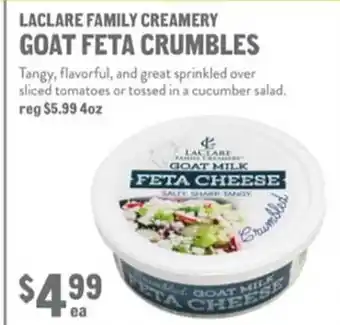 New Seasons Market Laclare family creamery goat feta crumbles offer