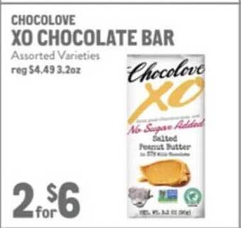 New Seasons Market Chocolove xo chocolate bar offer