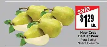 Rancho Markets New crop bartlet pear offer