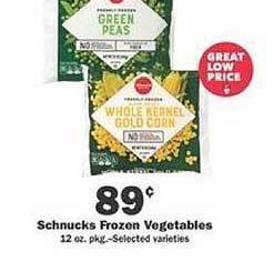 Schnucks Schnucks frozen vegetables offer