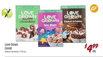 Sprouts Farmers Market Love grown cereal offer