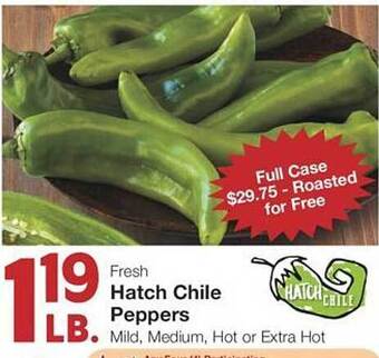 United Supermarkets Hatch chile peppers offer