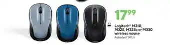 Staples Logitech M310 M325 M325c Or M330 Wireless Mouse offer