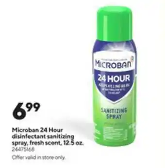 Microban 24 Hour Disinfectant Sanitizing Spray Fresh Scent
