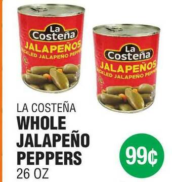 Carnicerias Jimenez La Costeña Whole Jalapeño Peppers offer
