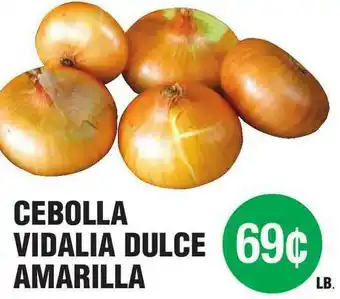 Carnicerias Jimenez Cebolla Vidalia Dulce Amarilla offer