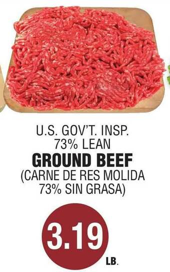 Carnicerias Jimenez U.s. Gov't Insp 73% Lean Ground Beef offer