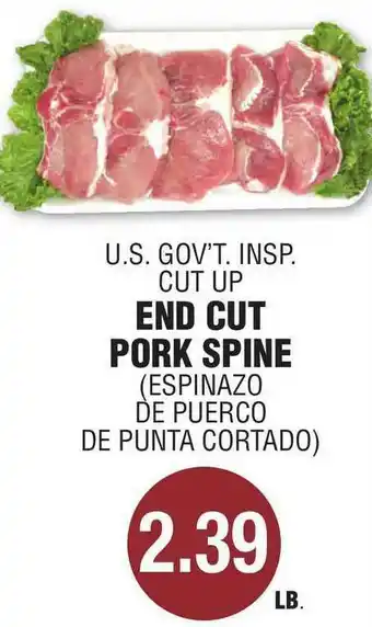 Carnicerias Jimenez End Cut Pork Spine offer