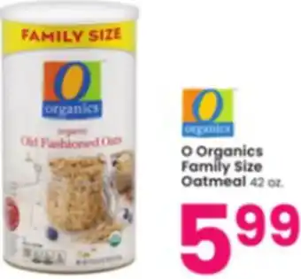 Albertsons O Organics Family Size Oatmeal 42 oz. offer