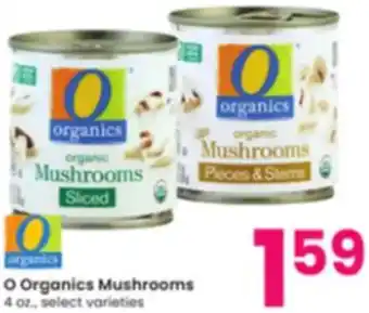 Albertsons O Organics Mushrooms 4 oz. offer