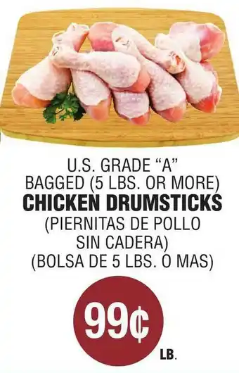 Carnicerias Jimenez U.s. Grade A Bagged Chicken Drumsticks offer