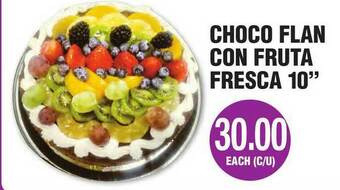 Carnicerias Jimenez Choco Flan Con Fruta Fresca 10 offer