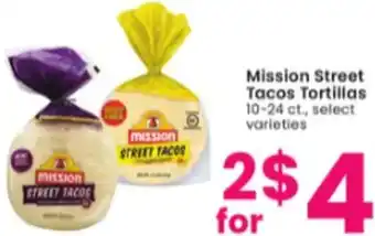 Albertsons Mission Street Tacos Tortillas 10-24 ct. offer