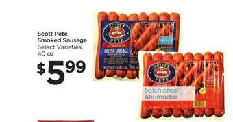 Food 4 Less Scott Pete Smoked Sausage offer