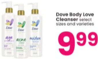 Albertsons dove Body Love Cleanser offer
