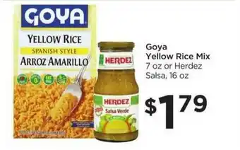 Food 4 Less Goya Yellow Rice Mix offer