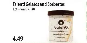 Talenti Gelatos And Sorbettos