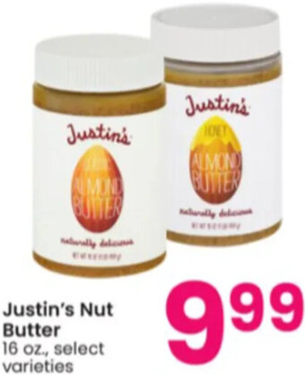 Albertsons Justin's Nut Butter 16 oz. offer
