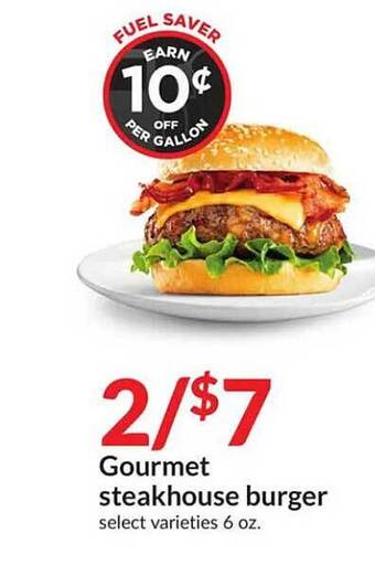 Hy-Vee Gourmet steakhouse burger offer