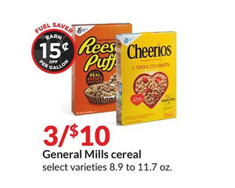 Hy-Vee General mills cereal offer