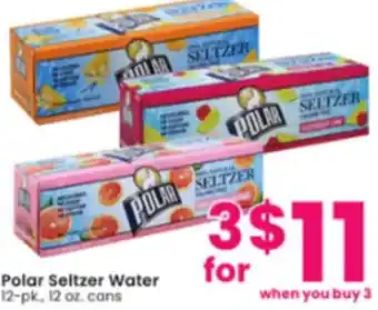 Albertsons Polar Seltzer Water 12 oz. offer