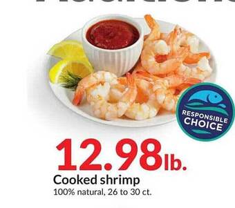 Hy-Vee Cooked shrimp offer