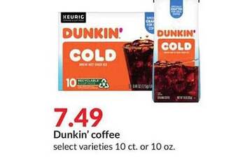 Hy-Vee Dunkin' coffee offer