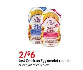 Hy-Vee Just crack an egg omelet rounds offer