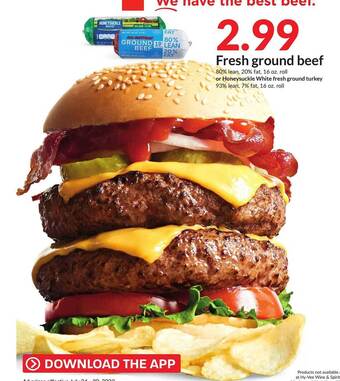 Hy-Vee Fresh ground beef offer