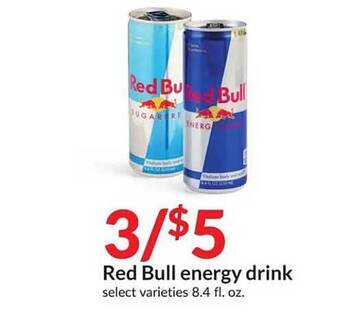 Hy-Vee Red bull energy drink offer