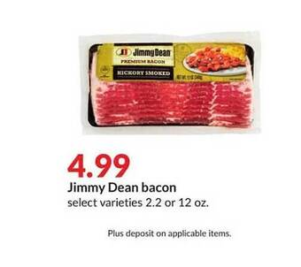 Hy-Vee Jimmy dean bacon offer