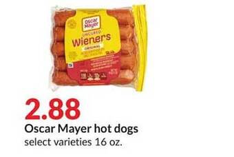 Hy-Vee Oscar mayer hot dogs offer