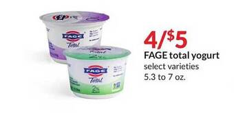 Hy-Vee Fage total yogurt offer