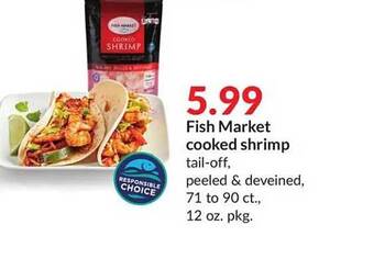 Hy-Vee Fish market cooked shrimp offer