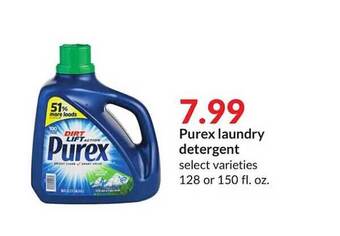 Hy-Vee Purex laundry detergent offer