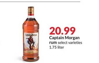 Hy-Vee Captain morgan rum offer