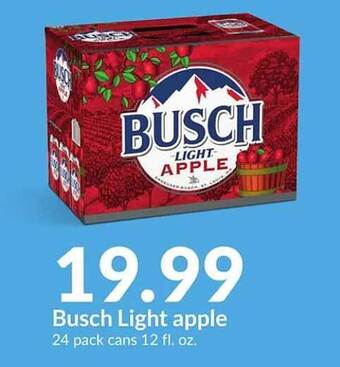 Hy-Vee Busch light apple offer