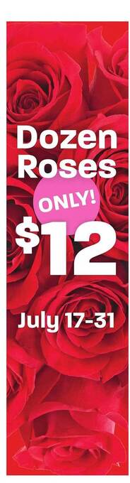 Hy-Vee Dozen roses offer