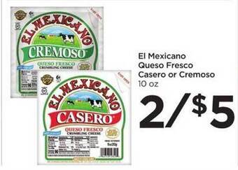 Food 4 Less El mexicano queso fresco casero or cremoso offer