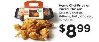 Food 4 Less Home chef fried or baked chicken offer