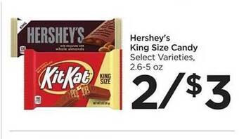 Foods Co Hershey's king size candy offer