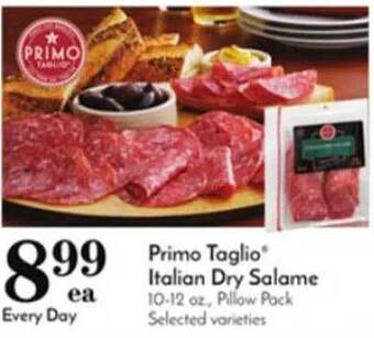 Pavilions Primo taglio® italian dry salame offer