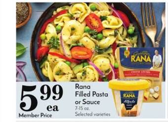 Pavilions Rana filled pasta or sauce offer