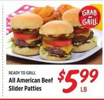 Rouses Ready to grill all american beef slicer patties offer