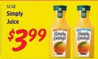 Rouses Simply juice offer