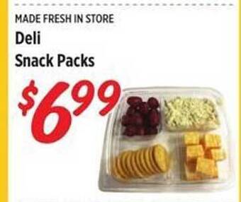 Rouses Deli snack packs offer