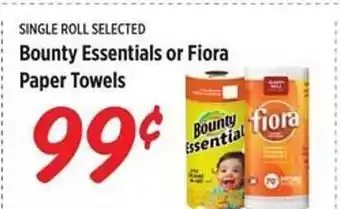Rouses Bounty essentials or fiora paper towels offer