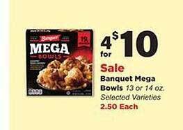 Stater Bros Banquet mega bowls offer