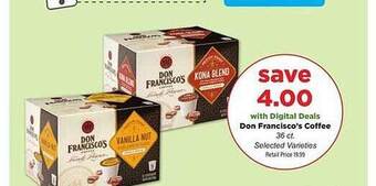 Stater Bros Don francisco's coffee offer