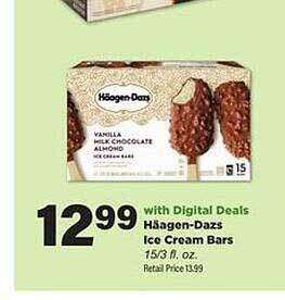 Stater Bros Häagen-dazs ice cream bars offer